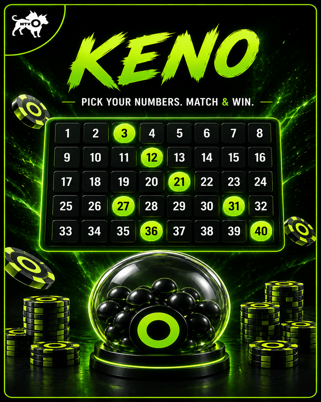 Ozemi Keno casino game
